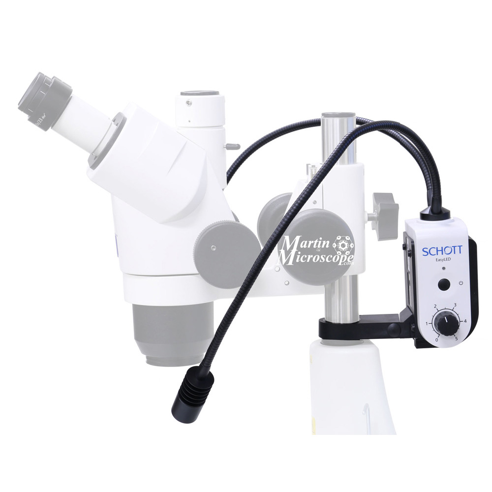 Schott Easy Spotlight Plus Mounted Dual Gooseneck LED Illuminator Martin Microscope
